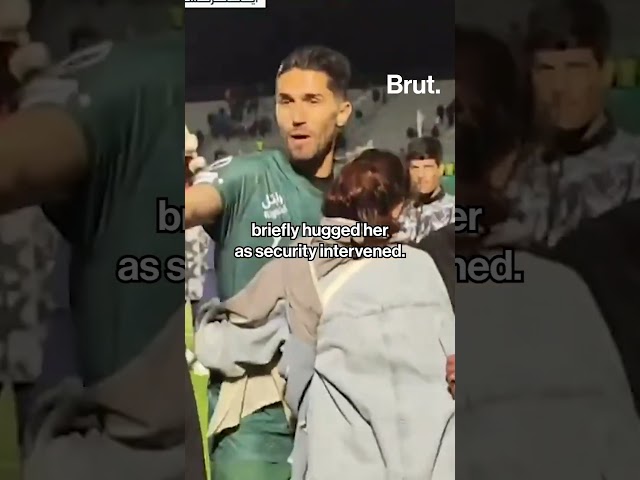 This footballer was suspended for hugging a fan who wasn’t wearing her hijab.