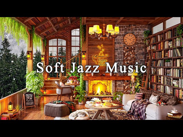 Jazz Relaxing Music & Cozy Coffee Shop Ambience ☕ Warm Jazz Instrumental Music to Study, Work, Focus