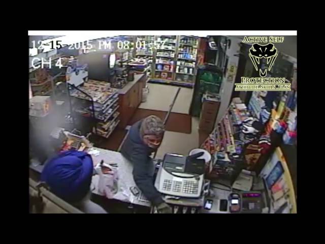 Armed Robber Chased Off By Angry Store Owner