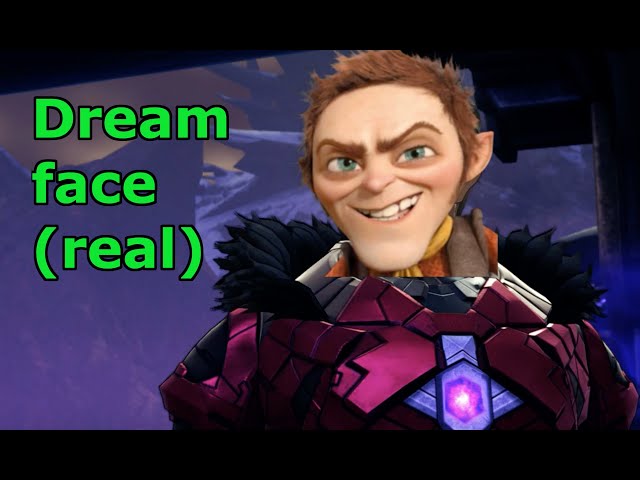 Dream's face reveal in a nutshell