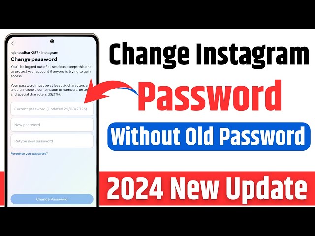 How to change instagram password without old password | Change instagram password if forgotten 2024