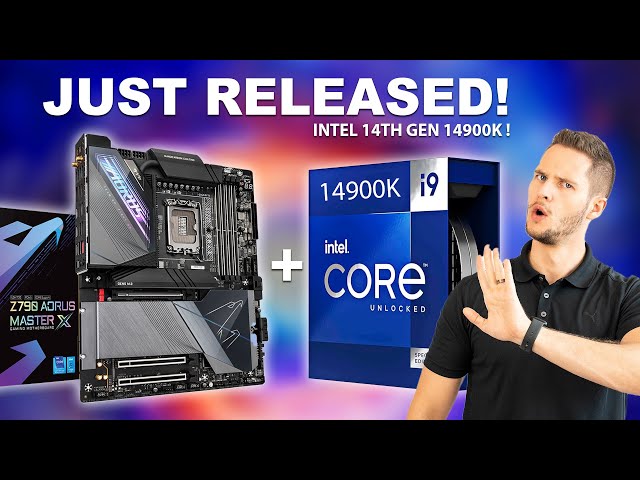NEW Intel i9 14th gen 14900k CPU + Gigabyte Z790 Aorus Master X motherboard - Review
