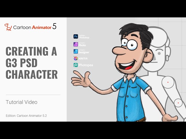 Creating a G3 PSD Character in Photoshop | Cartoon Animator 5 Tutorial