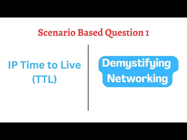 Demystifying IP TTL  |  Scenario 1  |  Lab  |  Best Explanation