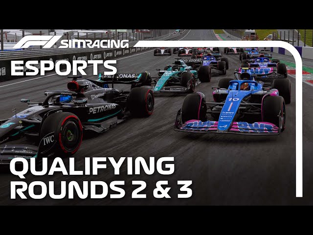 Qualifying I F1 Sim Racing World Championship 2023/2024 I Round 2 & 3 I Jeddah & Spielberg