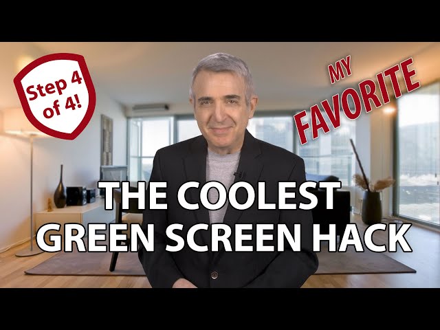 The coolest green screen hack
