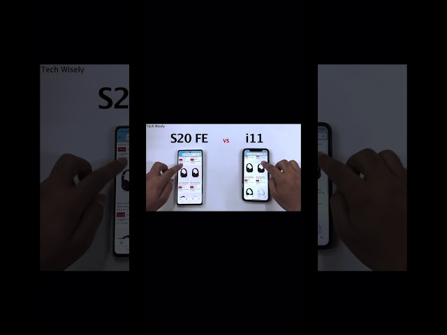 SAMSUNG S20 FE vs iPhone 11 Speed Test #shorts #short #shortvideo #viral #trending #fyp #tech #vs