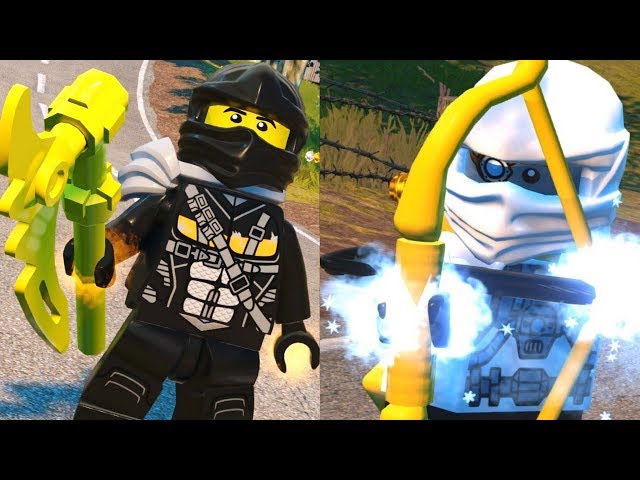 LEGO DC Super Villains - How To Make COLE and ZANE from NINJAGO