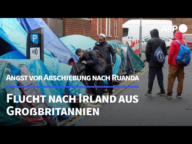 Bloß nicht Ruanda: Flüchtlinge verlassen Großbritannien Richtung Irland | AFP