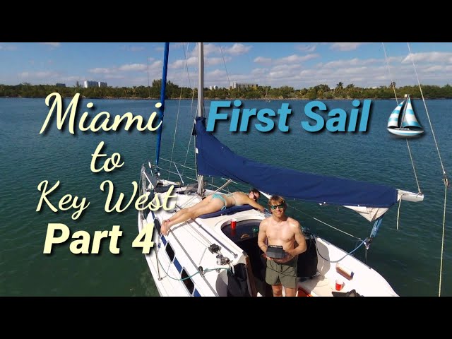 Ep. 27, Sailboat Launch and 1st SAIL!!! (Miami)