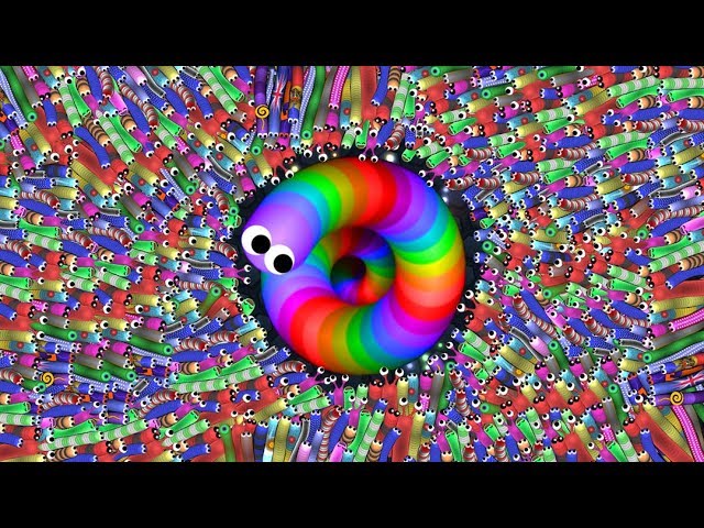 Slither.io 1 Troll Pro Snake vs. 736092 Noob Snakes Epic Slitherio Gameplay!