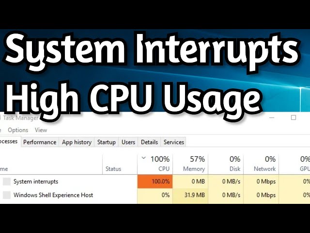 Fix System Interrupts High CPU Usage on Windows 10 | System Interrupts Fix