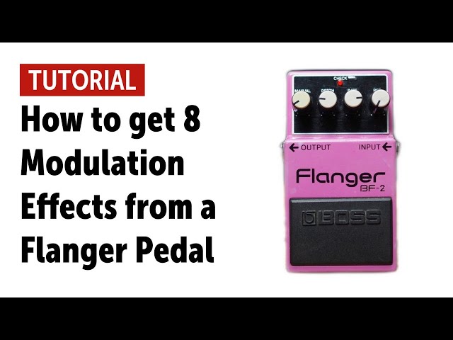How to get 8 Modulation Effects from a Flanger Pedal - Workshop (no talking)