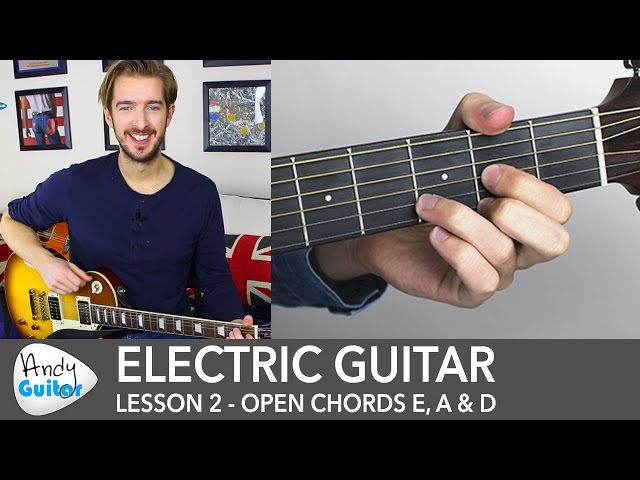 Electric Guitar Lesson 2 - EASY Riff with Open Chords