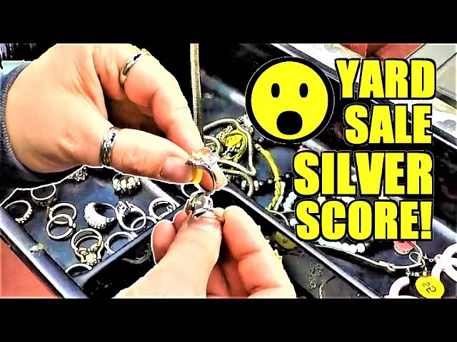 Ep374: WE FOUND REAL SILVER JEWELRY FOR CHEAP AT THESE GARAGE SALES!
