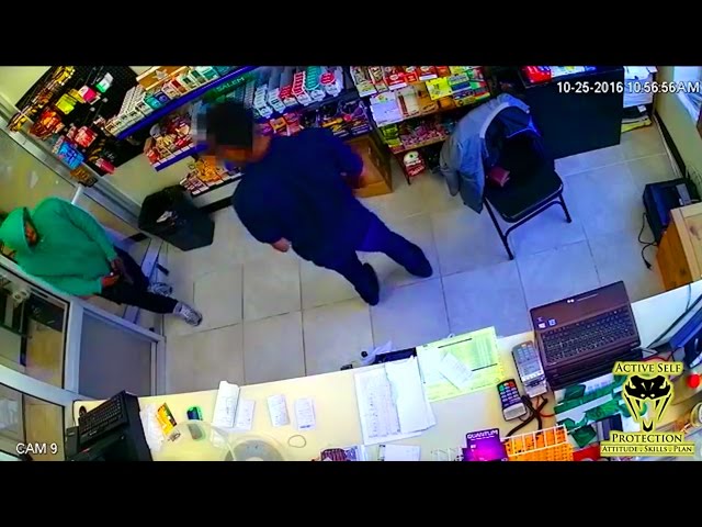 Armed Robber Drops His Magazine Mid-Robbery | Active Self Protection