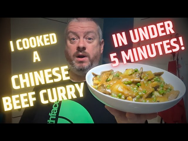Quick and Tasty: Speedy Meal Fakeaway - Chinese Beef Curry with Goldfish Curry Paste
