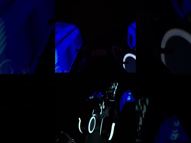 TRON Roller Coaster: Front Seat vs. Back Seat!