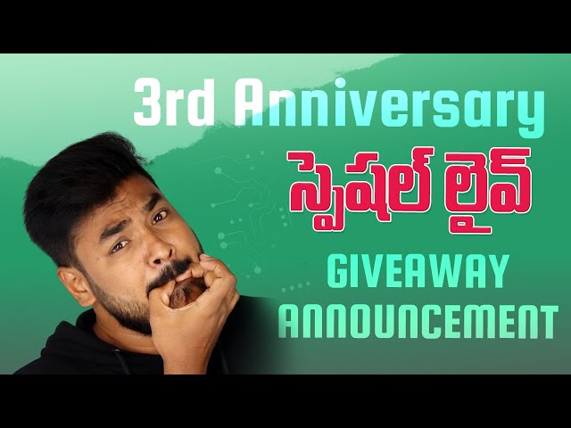 3rd Anniversary Special Live || 15 Giveaway Winners Announcement
