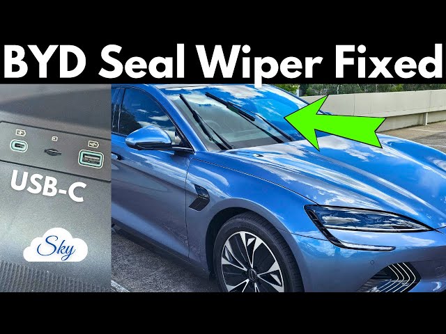 BYD Seal - How to clean wipers and USB-C fast charging not USB-A