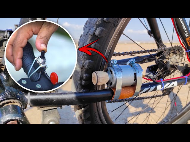 How to make electric bike using 775 dc motor at home - DIY homemade electric bike