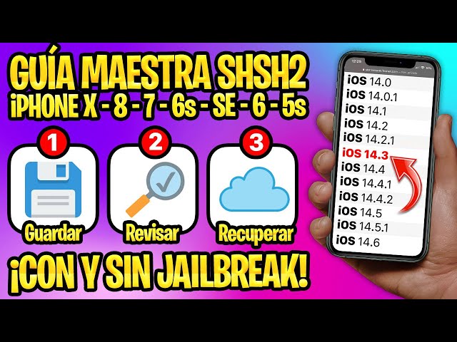 TUTORIAL WITH and WITHOUT PC ✅ UPGRADE / DOWNGRADE OF iOS WITH SHSH2 (A11 and lower)