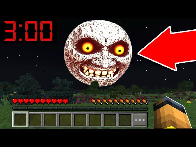 surviving a scary night in minecraft at 3:00 am...