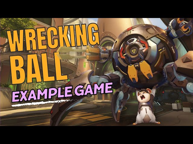 WRECKING BALL Example Game Beginner Guide | Abilities + How to play Wrecking Ball in Overwatch 2