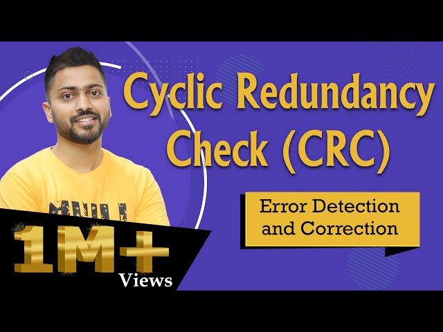 Lec-29: Cyclic Redundancy Check(CRC)  for Error Detection and Correction  | Computer Networks