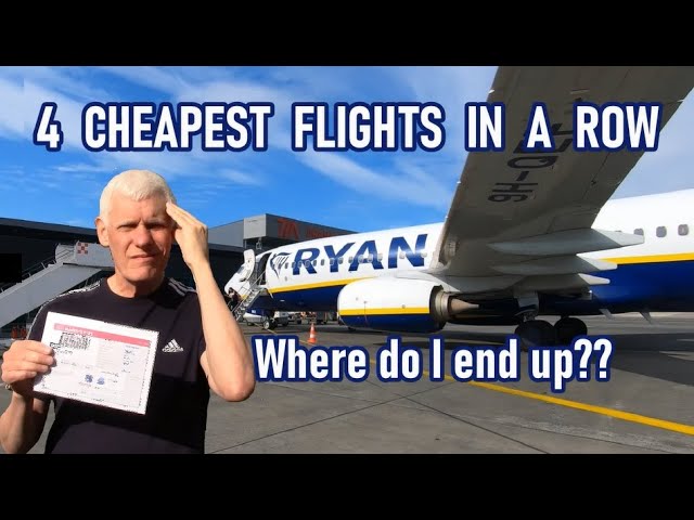 I DON'T BELIEVE IT! I took the 4 CHEAPEST FLIGHTS in a row and ended up in...