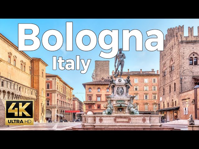 Bologna, Italy Walking Tour (4k Ultra HD 60fps) – With Caption
