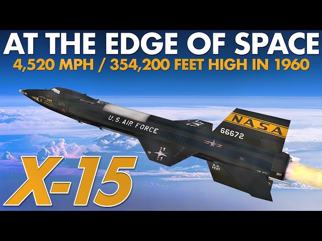 X-15 Hypersonic Aircraft. Flying At 4,520 mph, And 354,200 feet High In A Rocket Plane