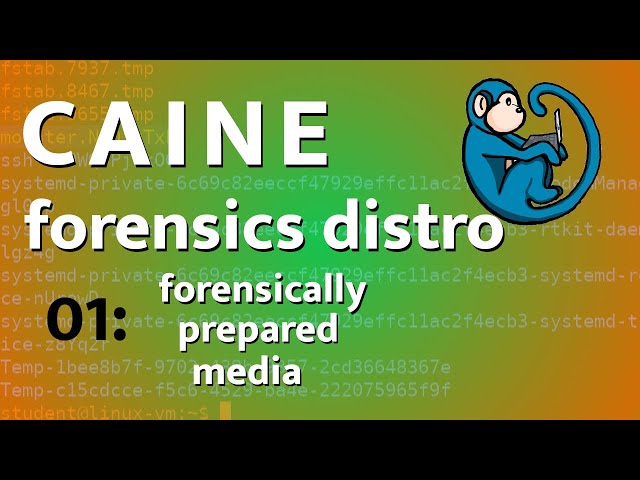 CAINE - 01 - tutorial on how to create forensically prepared media