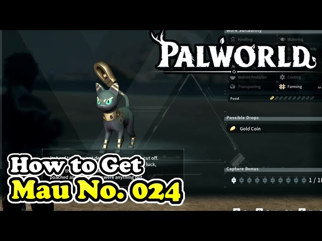 Palworld How to Get Mau (Palworld No. 024)
