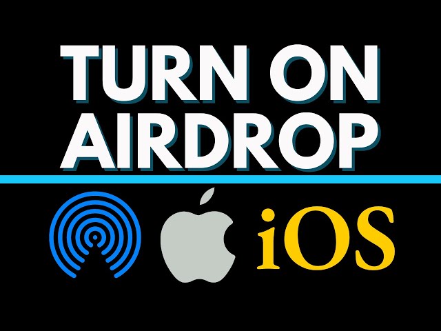 How to Turn On AirDrop on iPhone or iPad - 2021