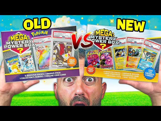 Old Vs New Mega Mystery Pokemon Power Box