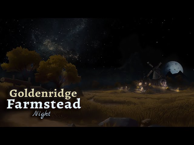 Night Ambience of Goldenridge Farm | Ambience & Sounds | Night