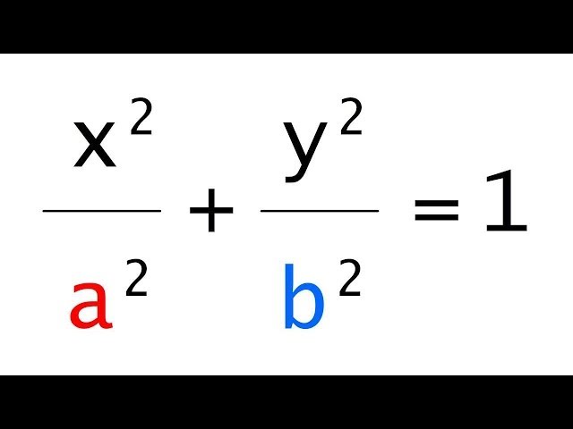 The Best Explanation of the Equation of an Ellipse