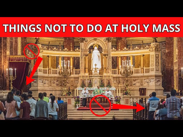 TOO MANY WRONG ATTITUDES DURING THE HOLY MASS: HERE'S WHAT THEY ARE...🙏✝