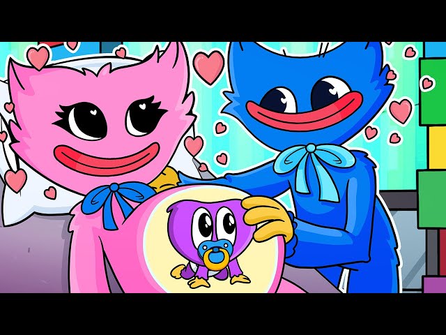 HUGGY WUGGY and BABY HUGGY SAD Story - Cartoon Animation (Poppy Playtime)