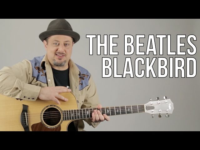 The Beatles Blackbird Acoustic Guitar Lesson + Tutorial