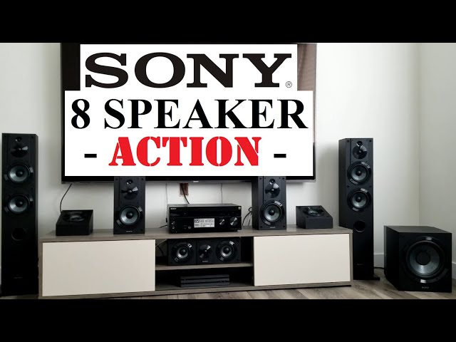 SONY 7.1 Surround Sound System WHOLE DISPLAY SETUP 8 Speakers 7.2 Channel STR-DN1080