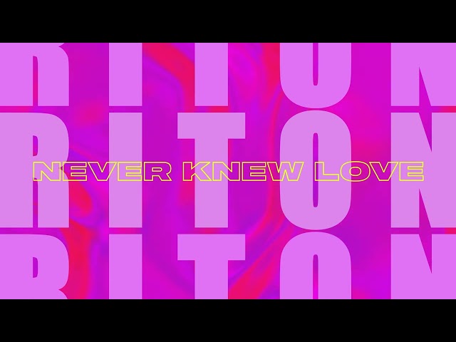 Riton & Belters Only - Never Knew Love Feat. Enisa (Visualiser)