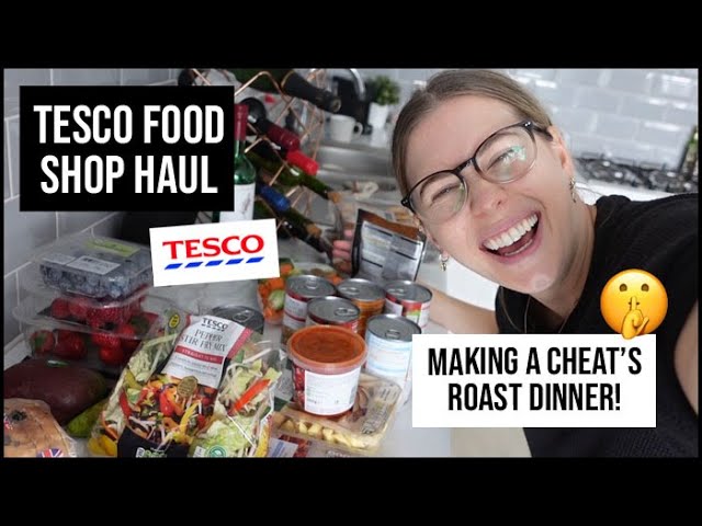 Tesco Food Shop Haul - Making a CHEAT'S Roast Dinner! | xameliax Real Life Vlogs