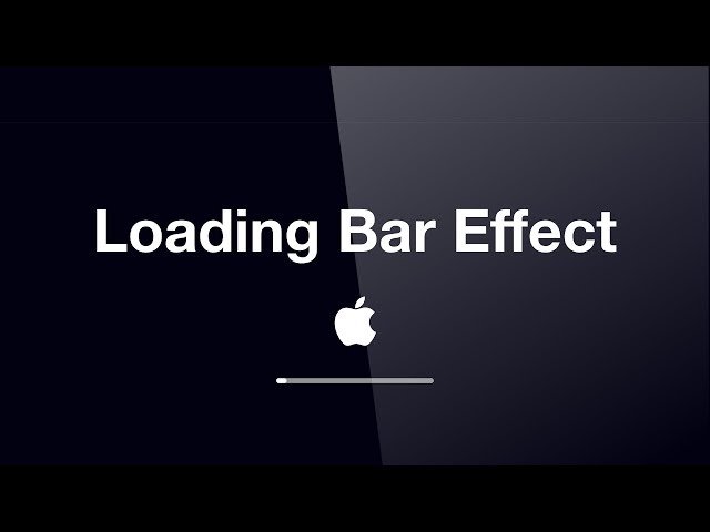 #077 Keynote Loading Bar Animation Macbook MacOS Start Loading Animation Effect #StayHome #WithMe