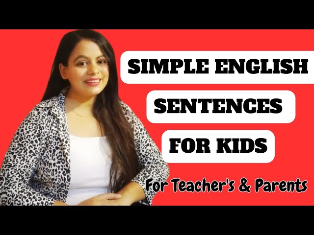 Classroom English -Short & Simple English sentences for nursery/ Lkg/ Ukg And Primary School Teacher