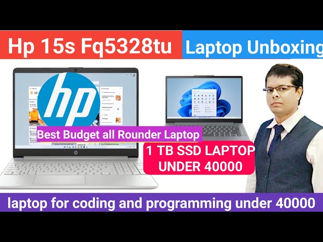 Hp 15s Fq5328tu laptop Unboxing | 1tb asd laptop under 40000 | Laptop for editing