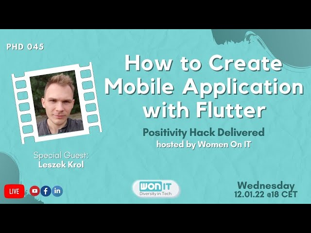 How to create mobile applications with Flutter 2022