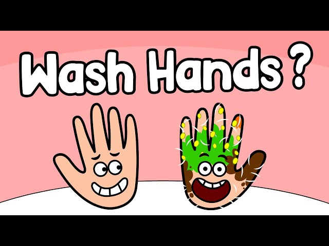 Wash Hands - Wash your Hands Song - Cartoon - Healthy Habits - Nursery Rhymes - Germs Preschoolers