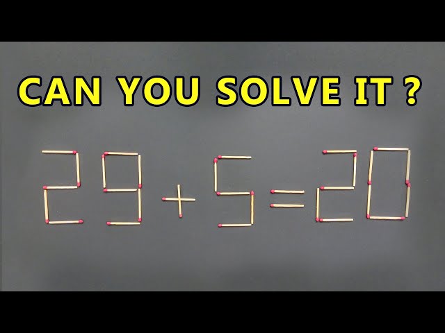 Move 1 Stick To Fix The Equation - Matchstick Puzzle part 68